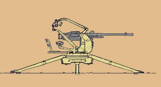 Breda AA gun